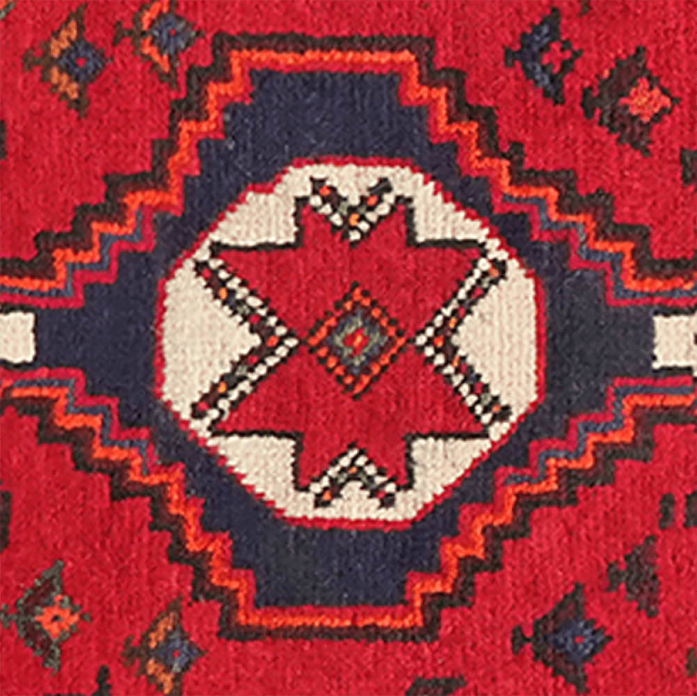 Gashgai — Hand-knotted, 88x127 cm, Red, 100% Virgin Wool | View 4