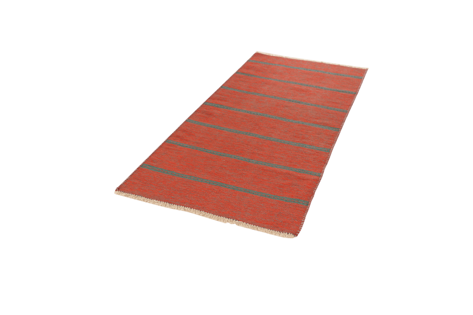 Kelim Gashgai — Handmade, 94x201 cm, Orange, 100% Virgin Wool | View 5