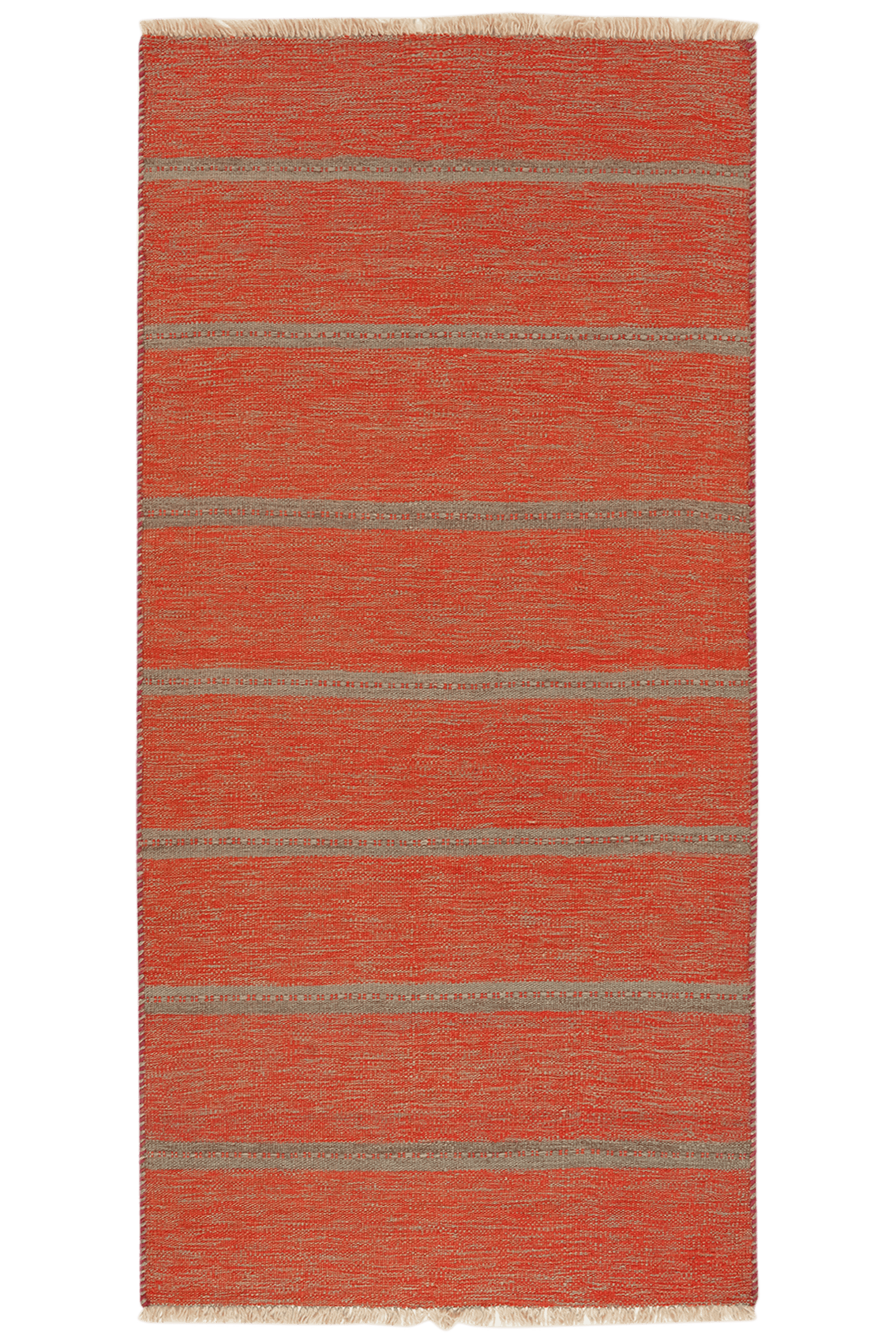 Kelim Gashgai — Handmade, 97x201 cm, Orange, 100% Virgin Wool | Main view
