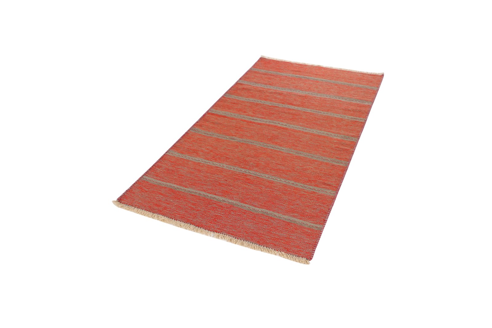 Kelim Gashgai — Handmade, 97x201 cm, Orange, 100% Virgin Wool | View 5