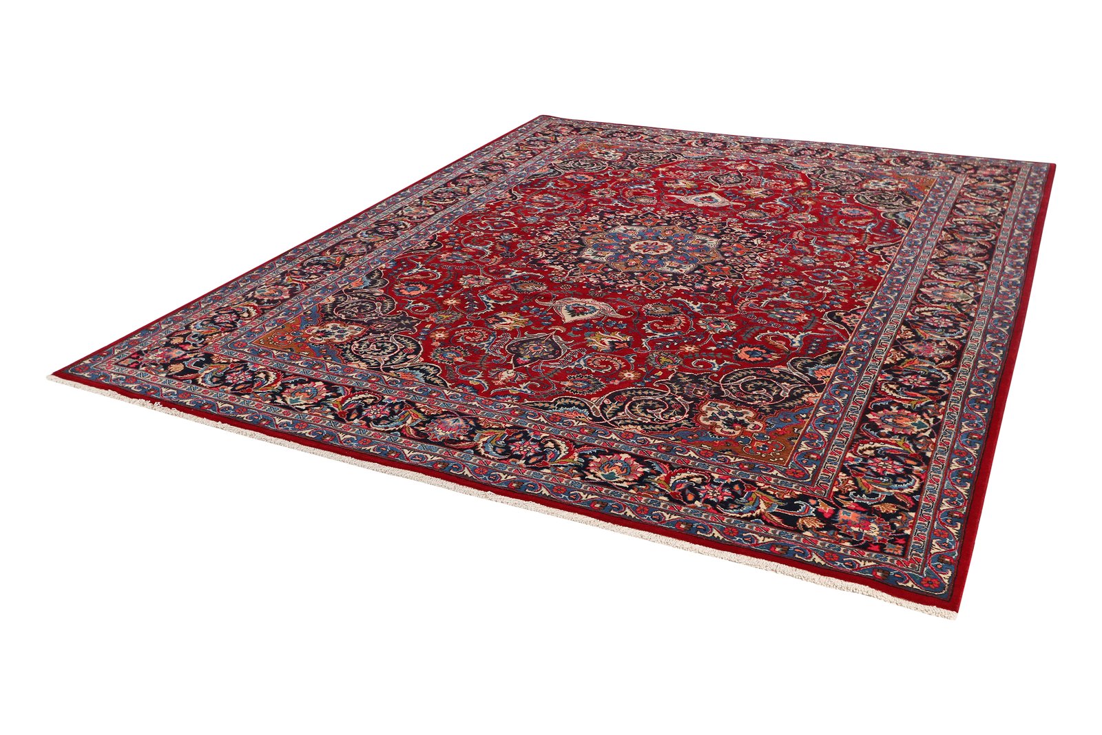 Mashad — Hand-knotted, 258x332 cm, Red, 100% Virgin Wool | View 5