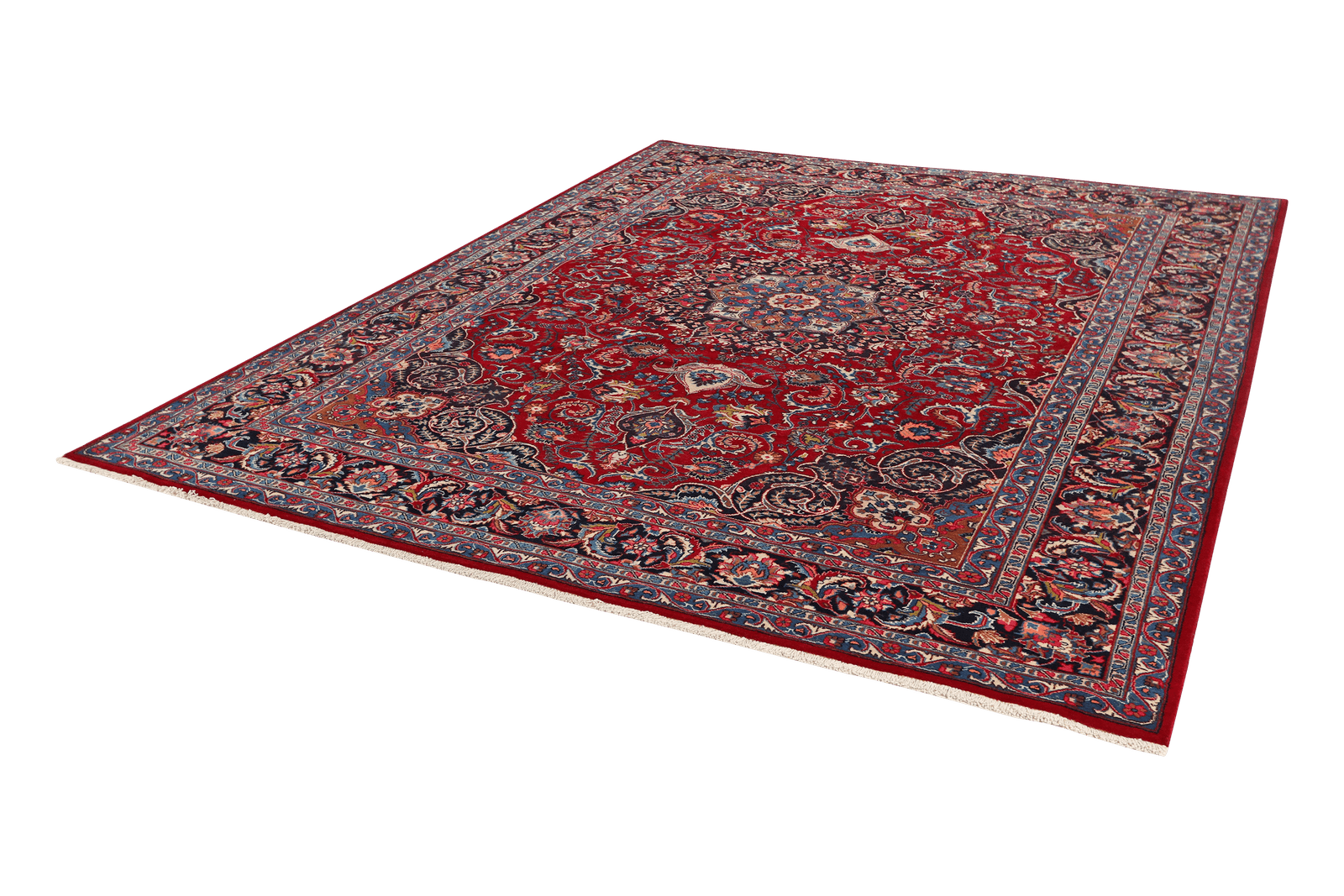 Mashad — Hand-knotted, 258x332 cm, Red, 100% Virgin Wool | View 5