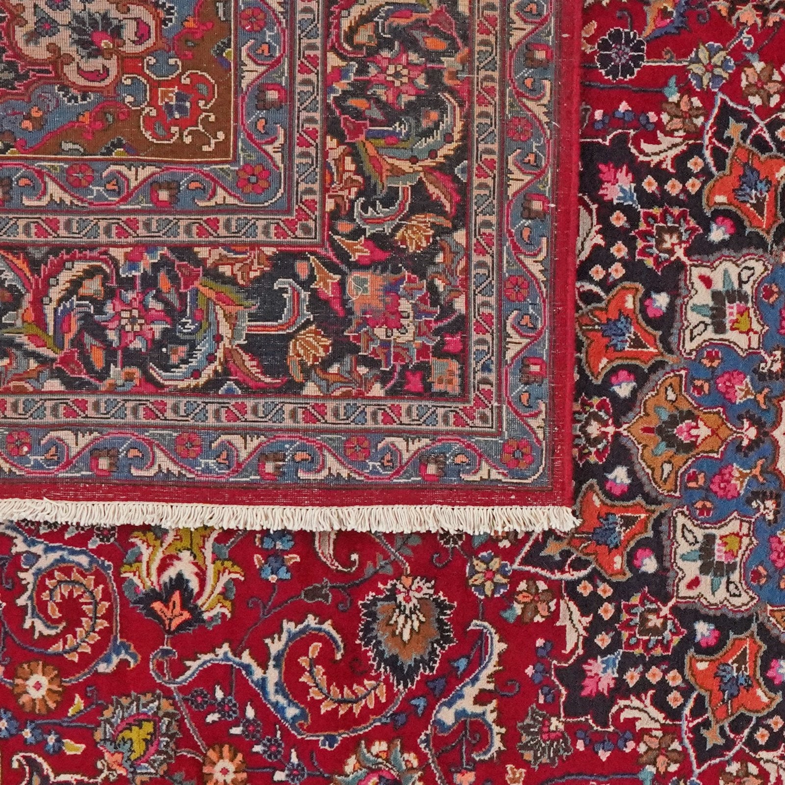 Mashad — Hand-knotted, 258x332 cm, Red, 100% Virgin Wool | View 6