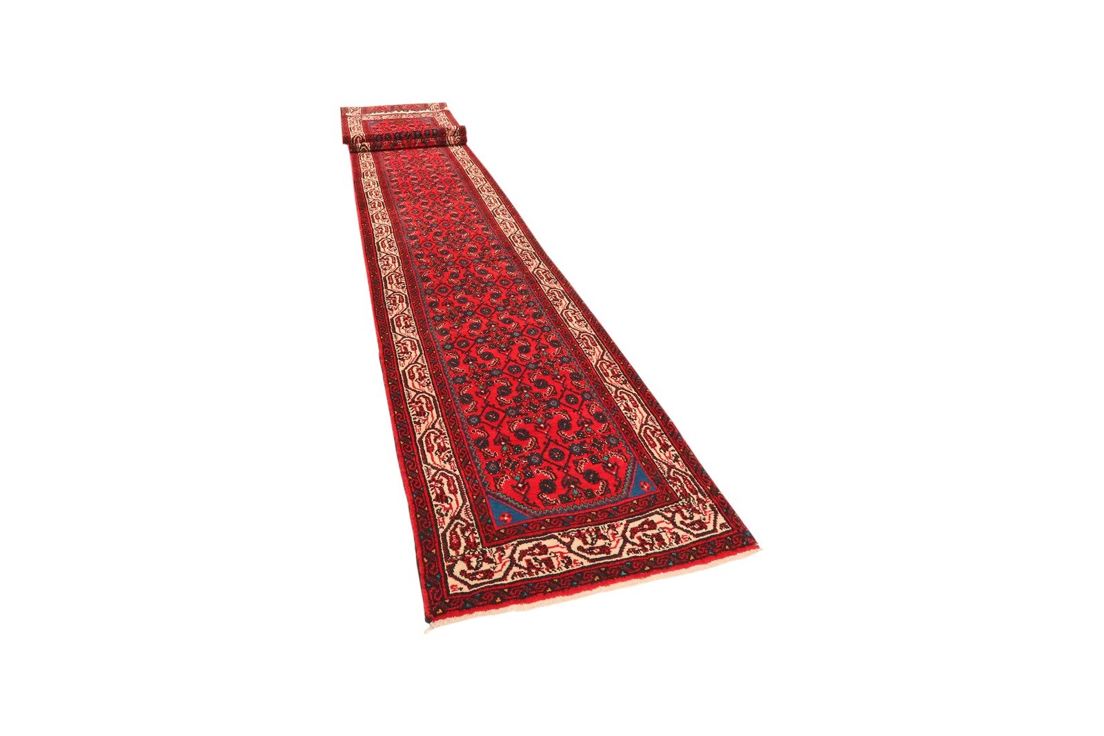 Indjelass — Hand-knotted, 83x698 cm, Red, 100% Virgin Wool | View 5