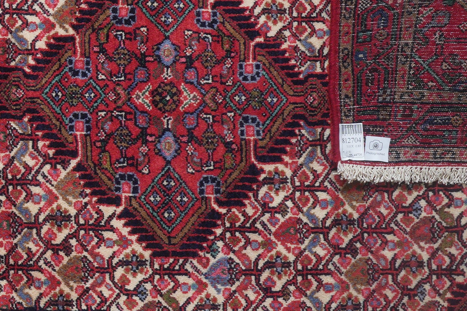 Assadabad — Hand-knotted, 83x301 cm, Beige, 100% Virgin Wool | View 6