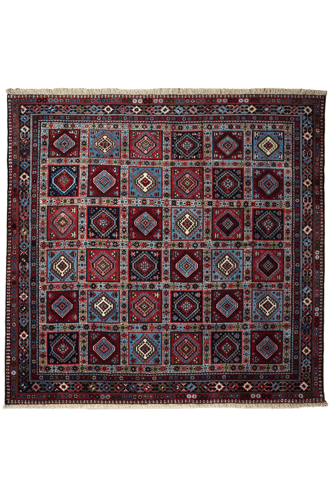 Yalameh — Hand-knotted, 203x197 cm, Multicolor, 100% Virgin Wool | Main view