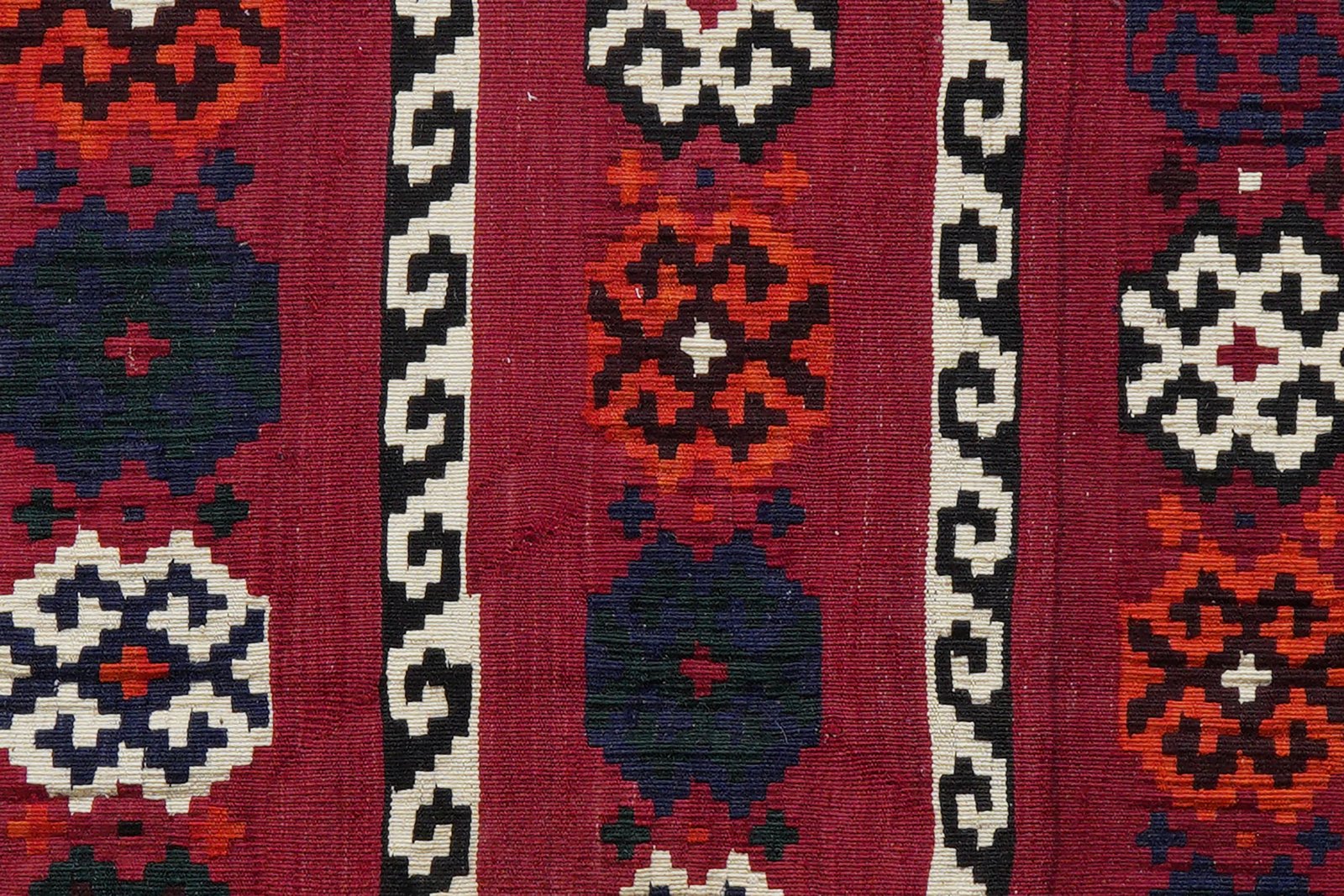 Kelim Gashgai Old — Handmade, 160x258 cm, Red, 100% Virgin Wool | View 6
