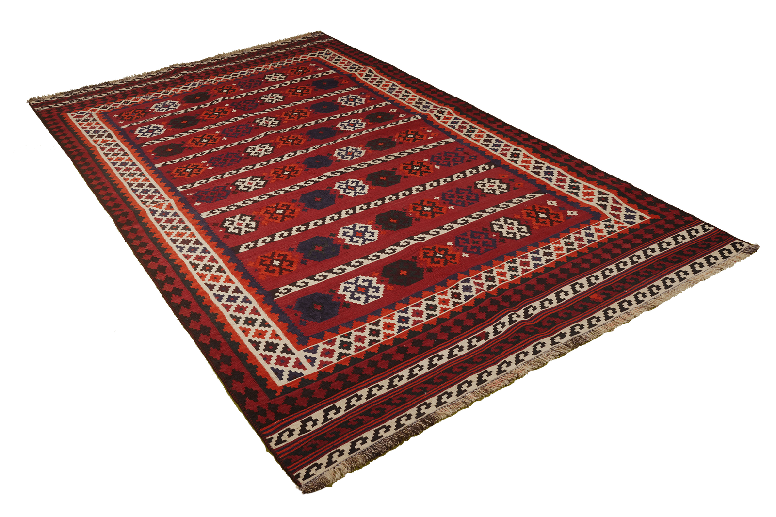 Kelim Gashgai Old — Handgefertigt, 258x160 cm, Beige, 100% Virgin Wool | View 5