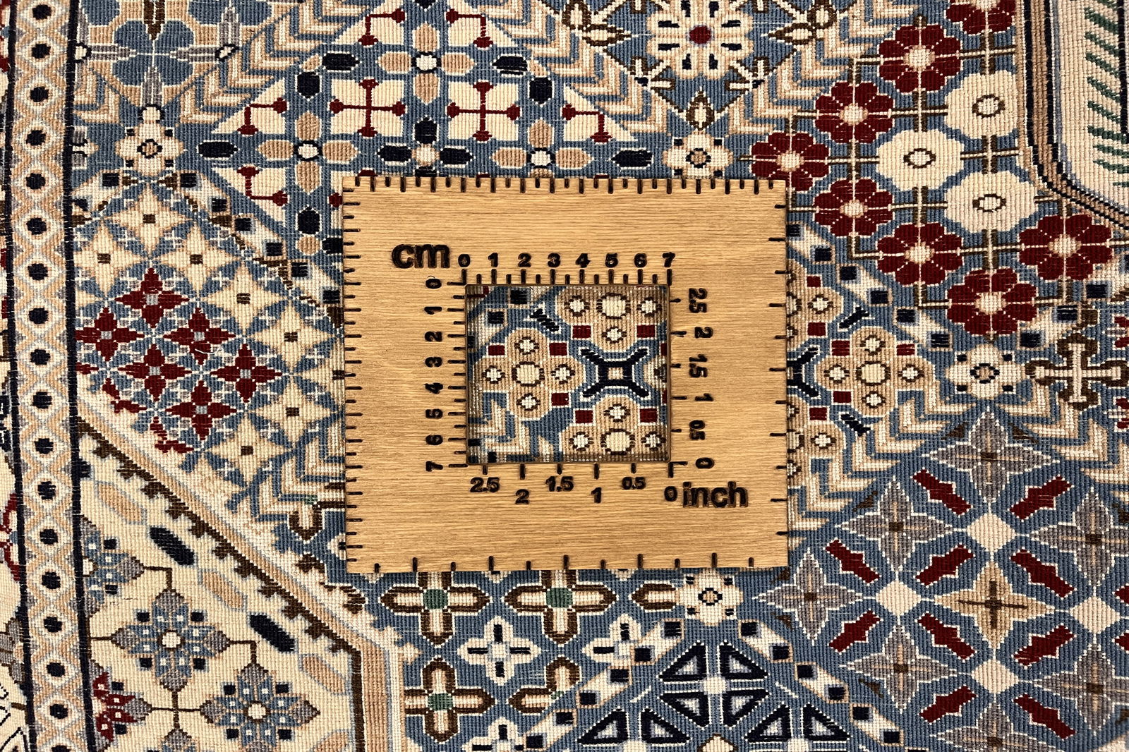 Nain 6La — Handgefertigt, 144x105 cm, Beige, 100% Virgin Wool | View 8