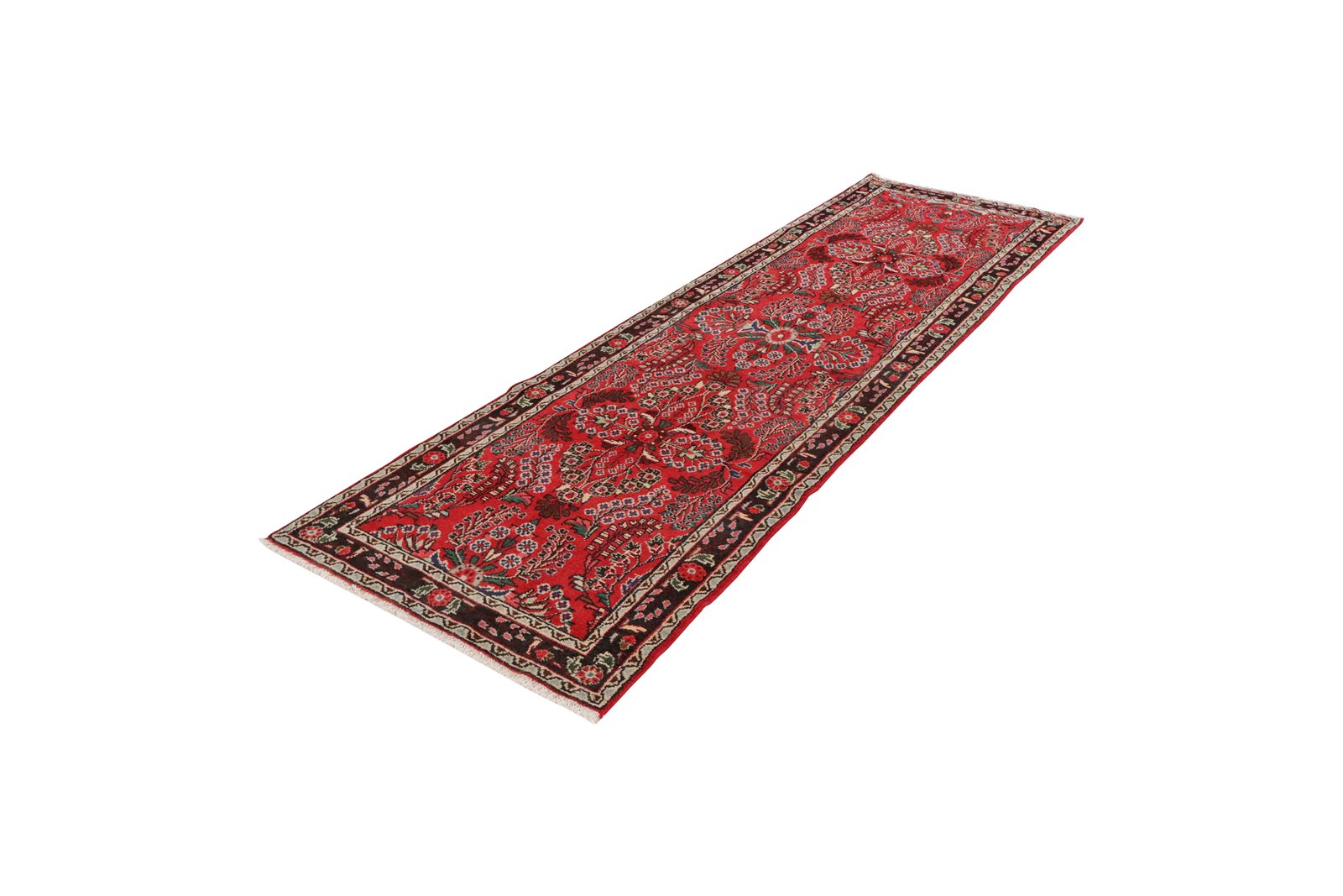 Dardjazin — Hand-knotted, 82x263 cm, Red, 100% Virgin Wool | View 5
