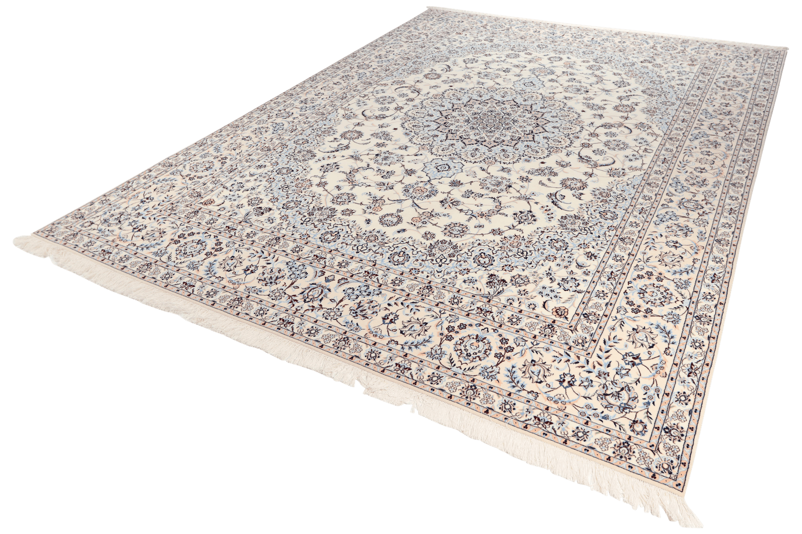 Nain 6La — Hand-knotted, 253x357 cm, Beige, 100% Virgin Wool | View 5