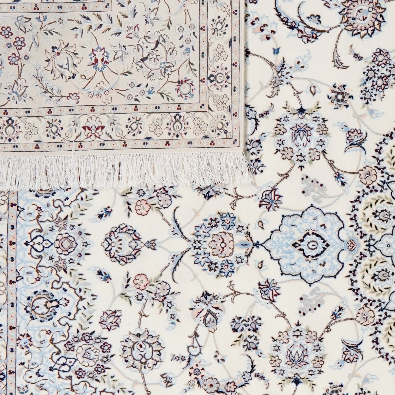 Nain 6La — Hand-knotted, 253x357 cm, Beige, 100% Virgin Wool | View 6