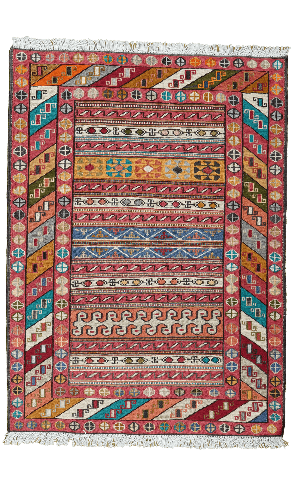 Sumak Shahsavan — Handmade, 72x99 cm, Multicolor, 100% Virgin Wool | Main view