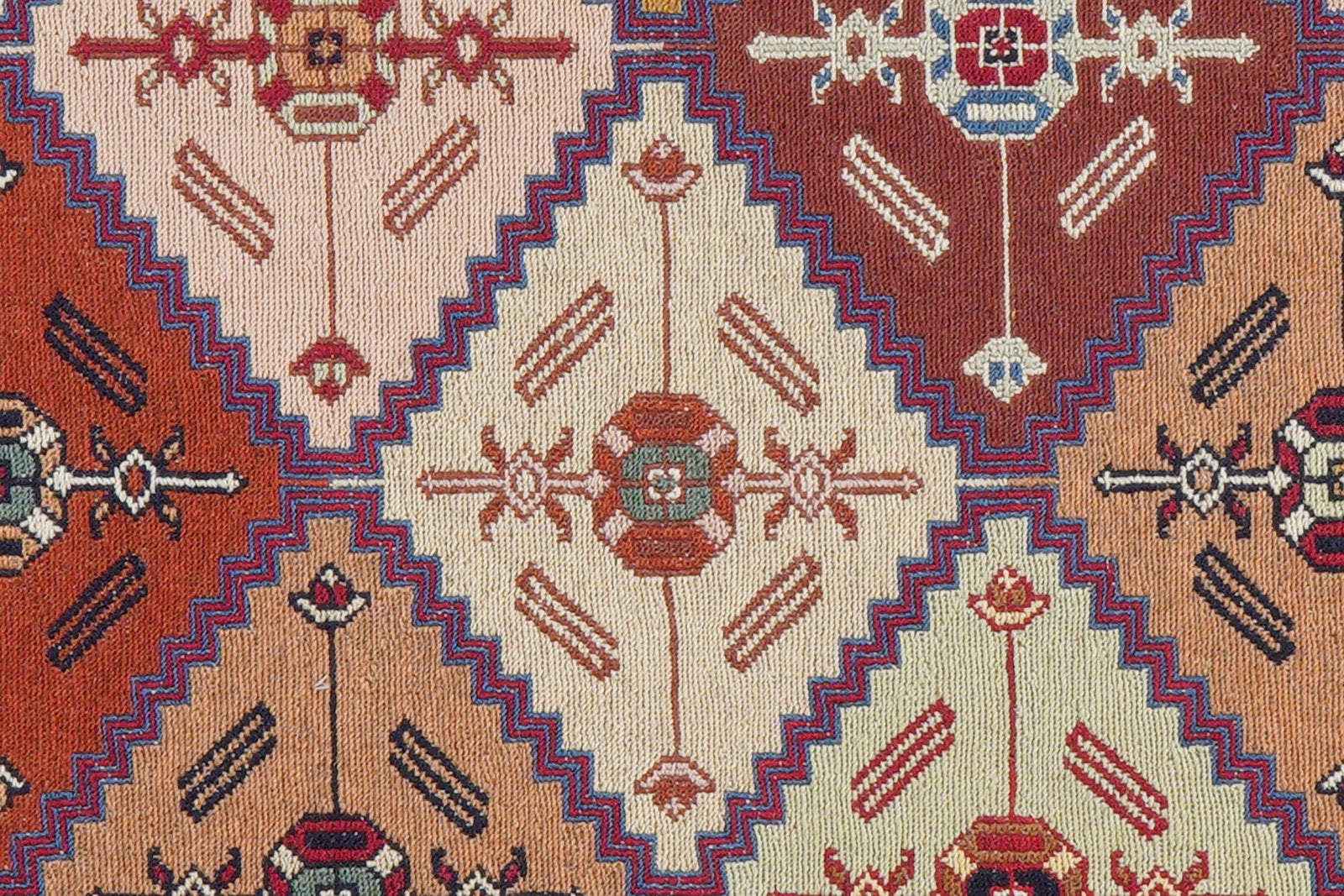 Sumak Shahsavan — Handgefertigt, 151x108 cm, Beige, 100% Virgin Wool | View 7