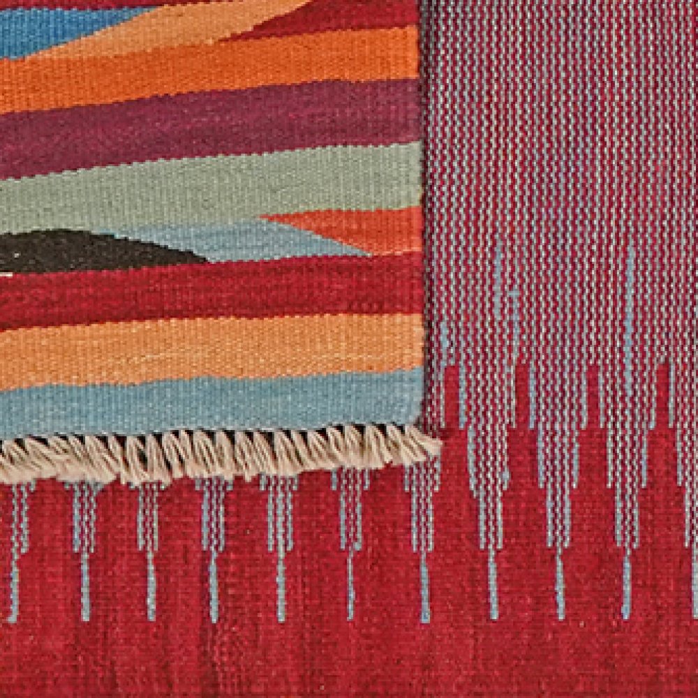 Kelim Gashgai — Handmade, 67x203 cm, Multicolor, 100% Virgin Wool | View 6