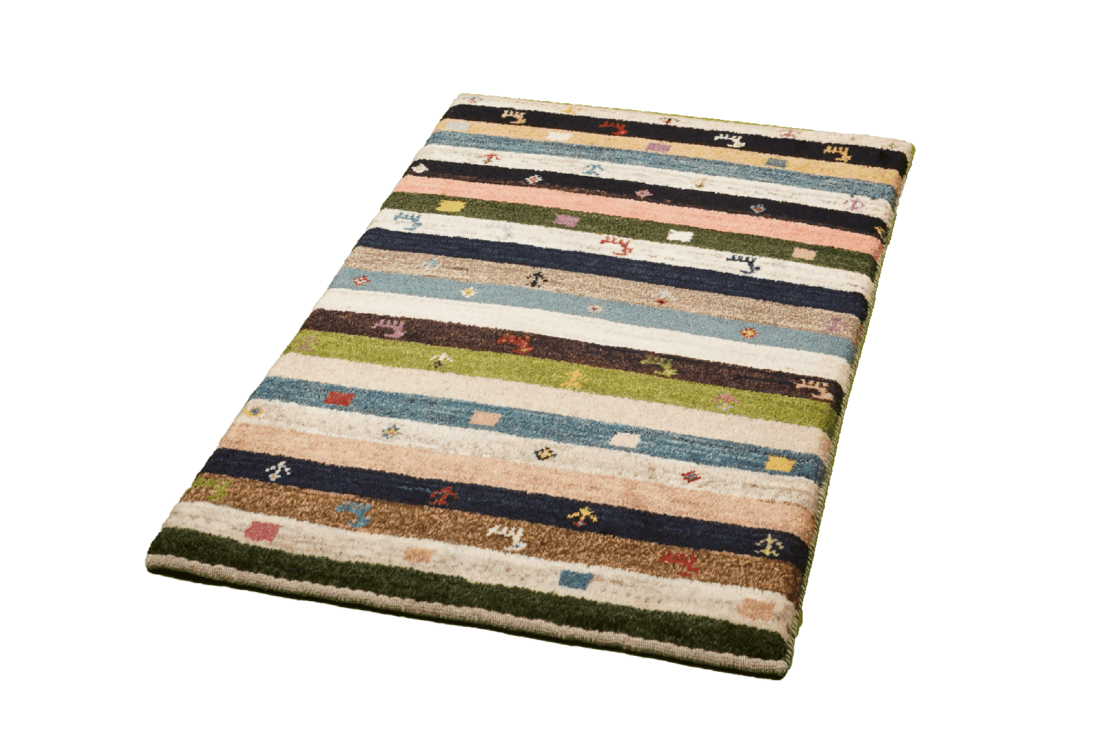 Gabbeh Sonnat — Hand-knotted, 61x93 cm, Multicolor, 100% Virgin Wool | View 5