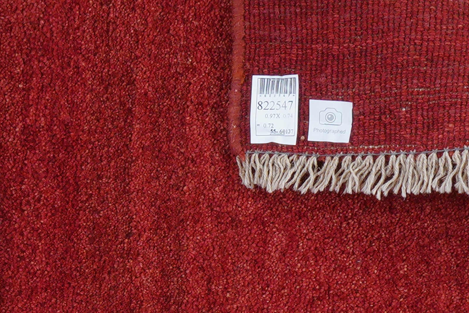 Gabbeh — Hand-knotted, 74x97 cm, Red, 100% Virgin Wool | View 6