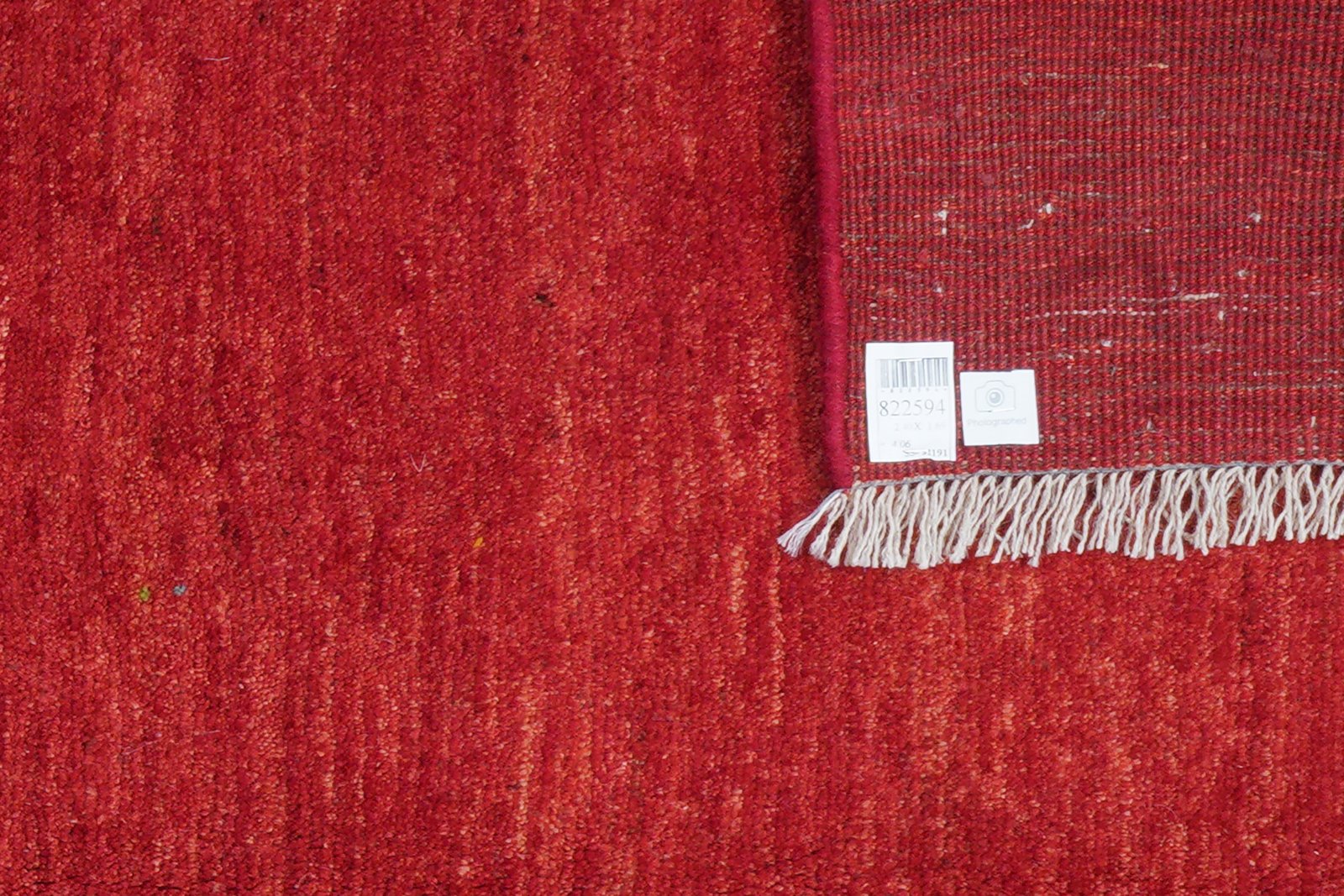 Gabbeh — Hand-knotted, 169x240 cm, Red, 100% Virgin Wool | View 6