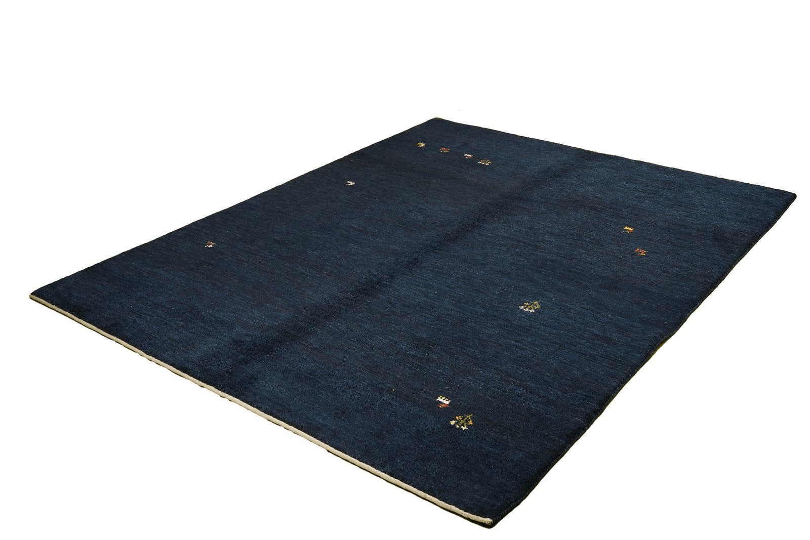 Gabbeh — Hand-knotted, 173x226 cm, Blue, 100% Virgin Wool | View 4