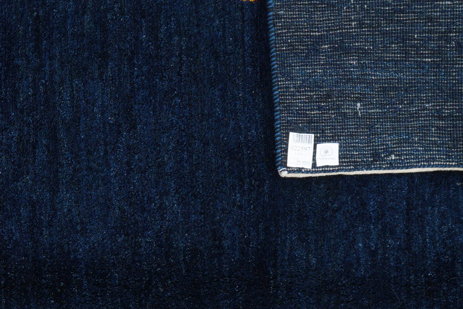 Gabbeh — Hand-knotted, 173x226 cm, Blue, 100% Virgin Wool | View 6