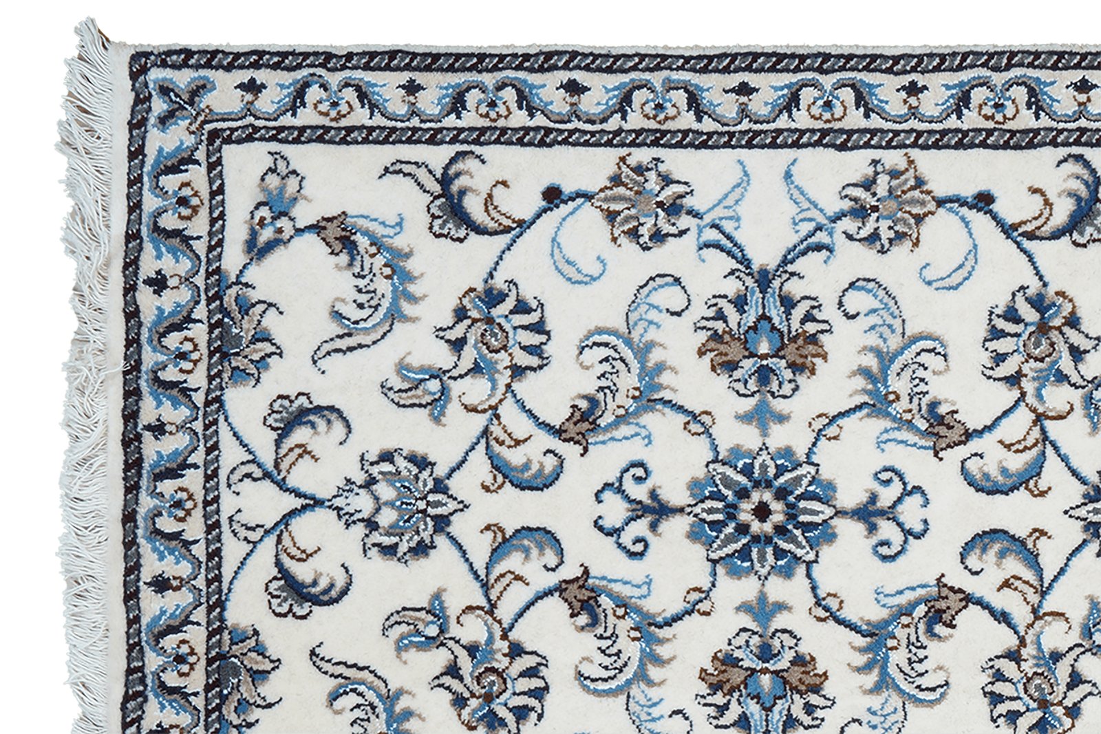 Nain 12La — Hand-knotted, 78x196 cm, Beige, 100% Virgin Wool | View 3