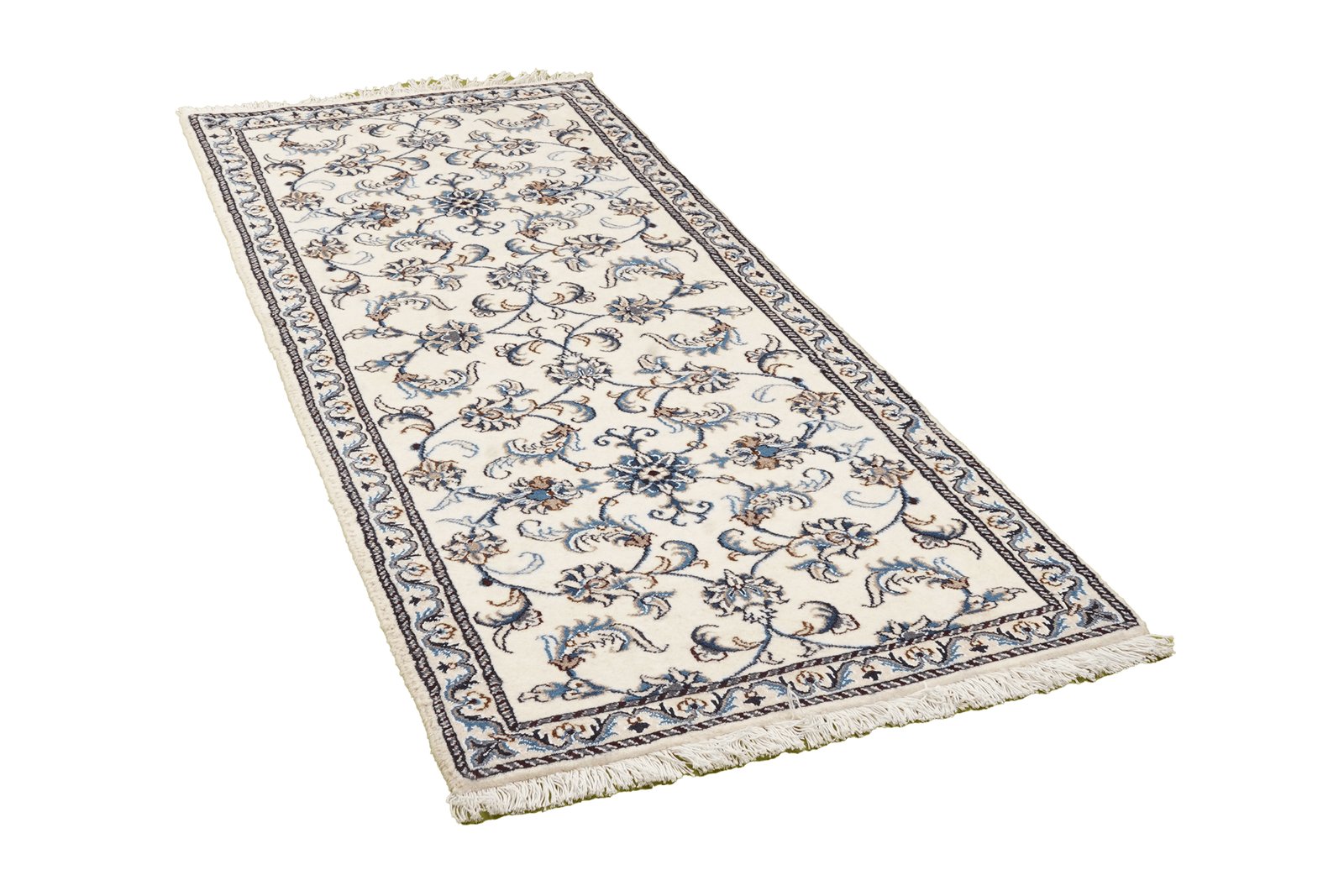 Nain 12La — Hand-knotted, 78x196 cm, Beige, 100% Virgin Wool | View 4