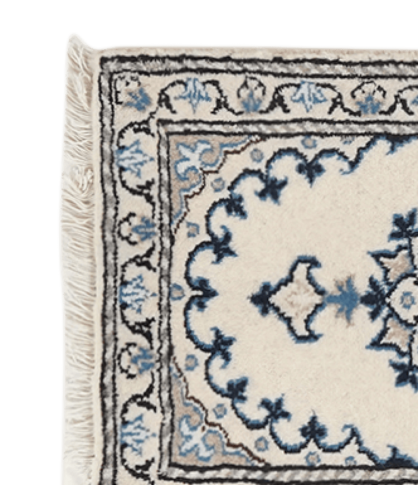 Nain 12La — Hand-knotted, 41x65 cm, Beige, 100% Virgin Wool | View 3