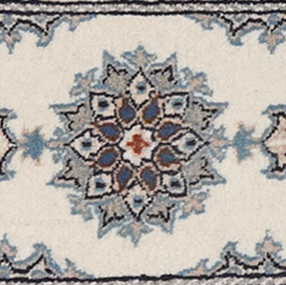 Nain 12La — Hand-knotted, 40x61 cm, Beige, 100% Virgin Wool | View 4