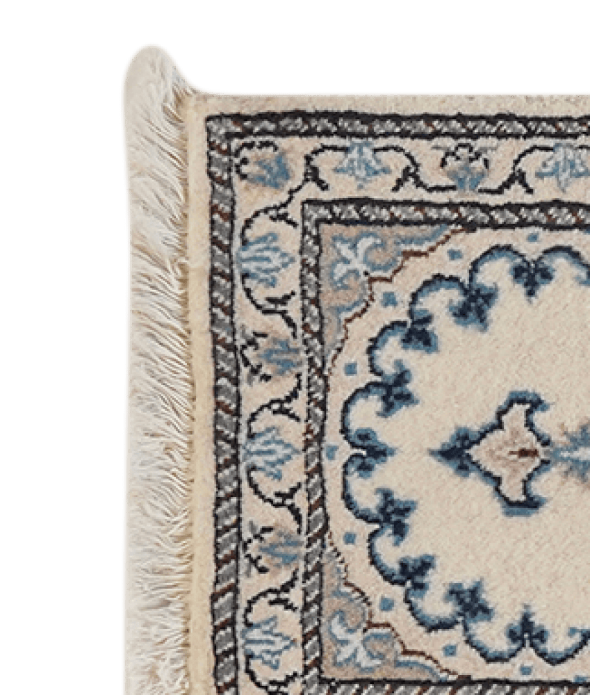 Nain 12La — Hand-knotted, 41x62 cm, Beige, 100% Virgin Wool | View 3