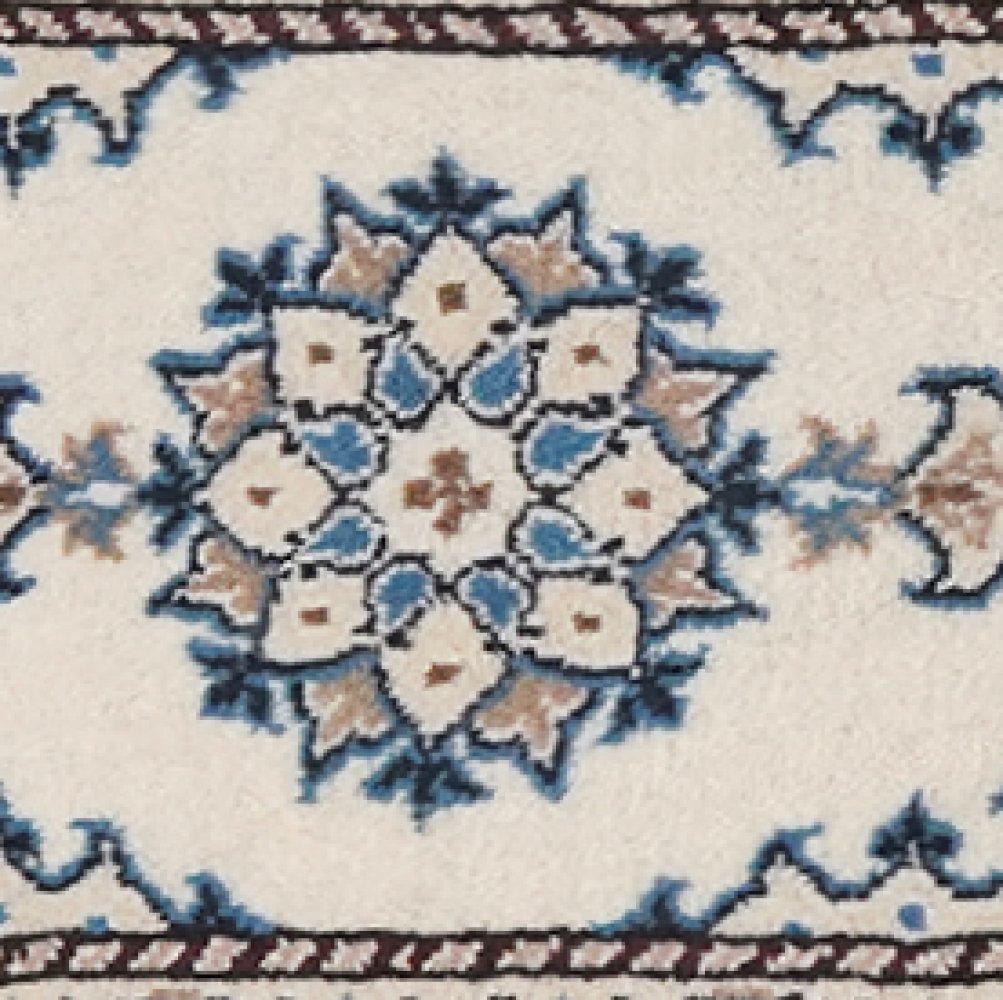 Nain 12La — Hand-knotted, 41x64 cm, Beige, 100% Virgin Wool | View 4