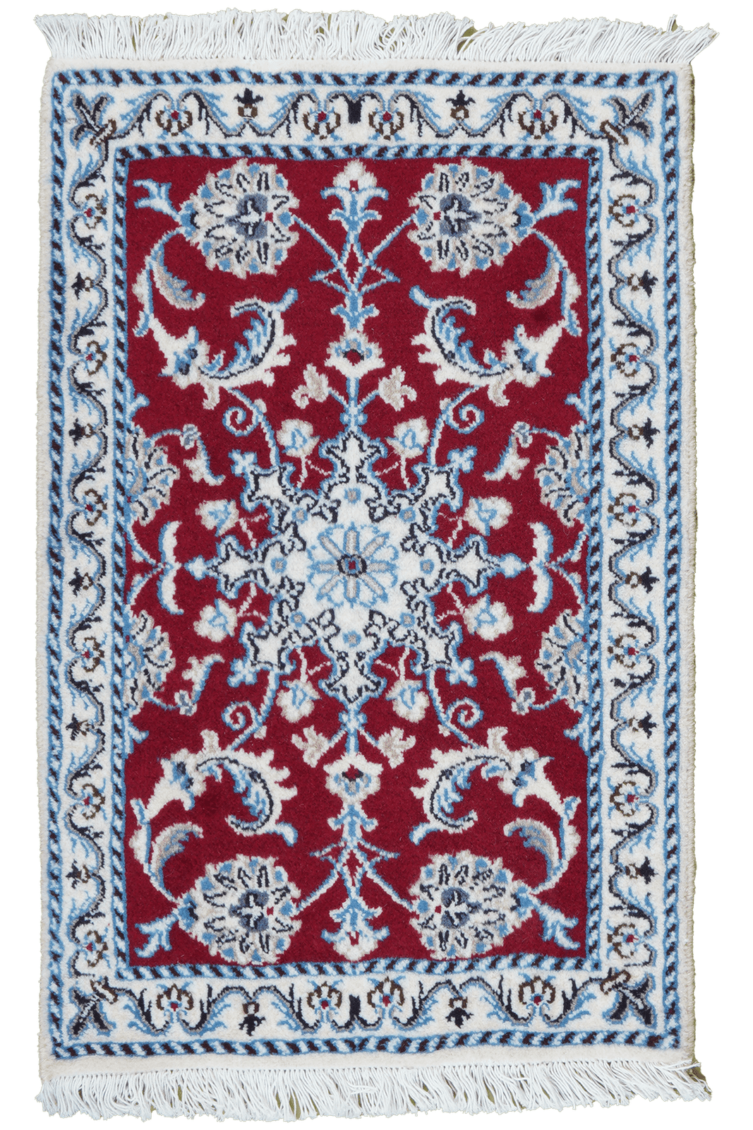 Nain 12La — Hand-knotted, 60x93 cm, Red, 100% Virgin Wool | Main view