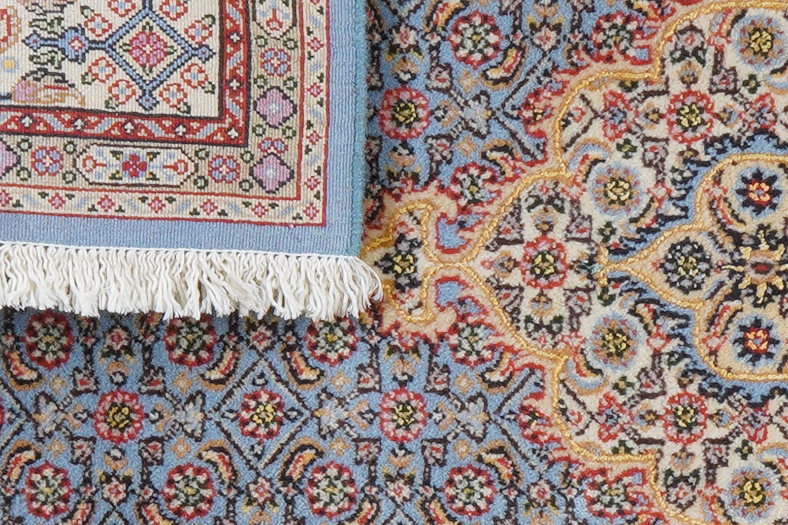 Moud Mahi — Hand-knotted, 77x119 cm, Blue, 100% Virgin Wool | View 7