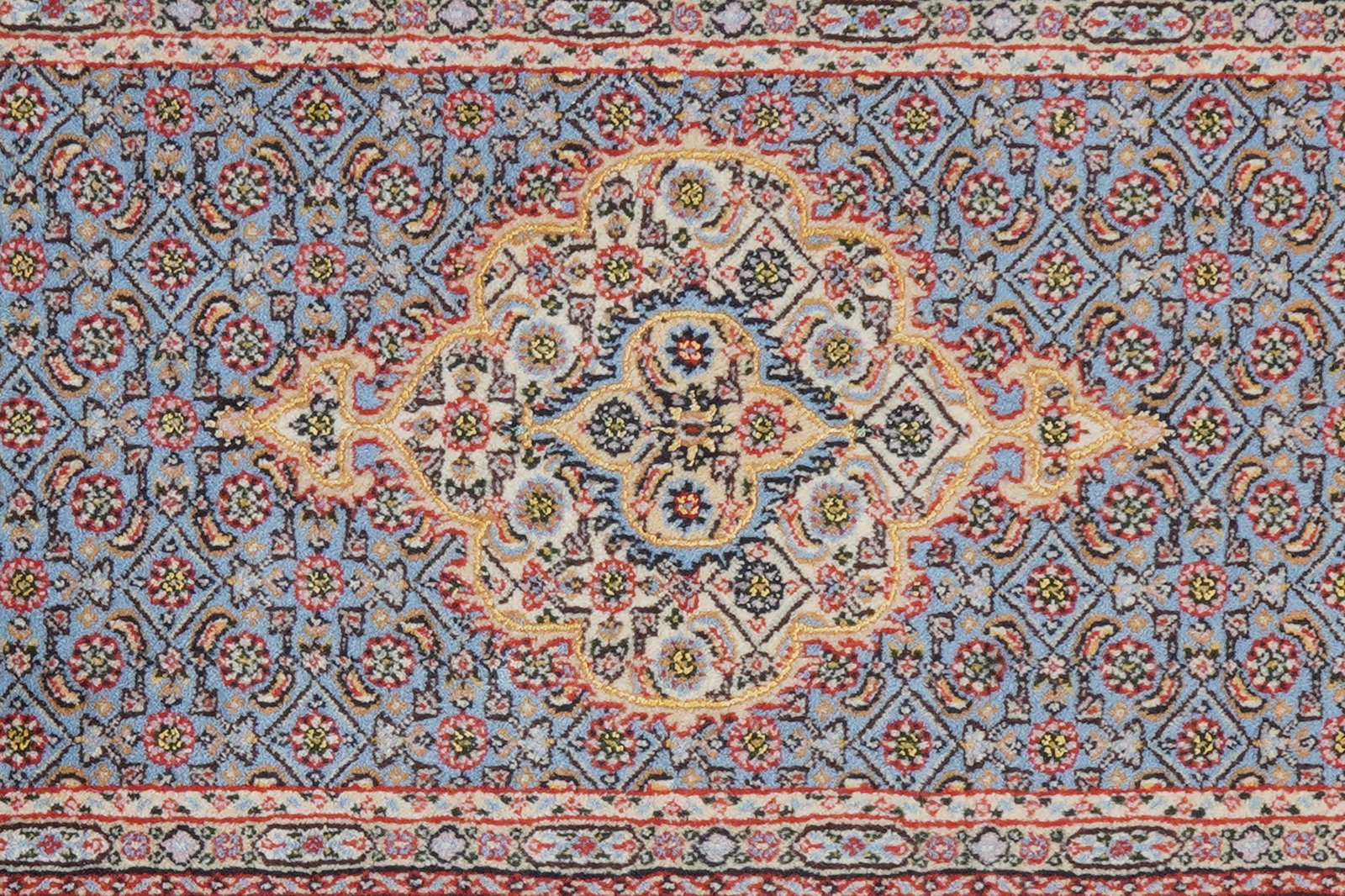 Moud Mahi — Hand-knotted, 77x119 cm, Blue, 100% Virgin Wool | View 8