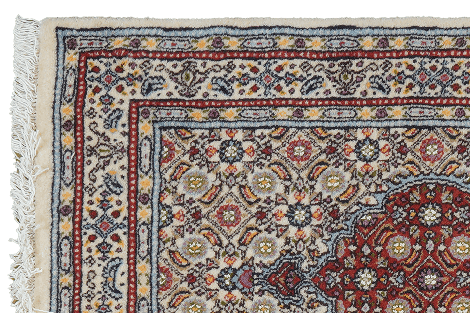 Moud Mahi — Hand-knotted, 58x89 cm, Beige, 100% Virgin Wool | View 3