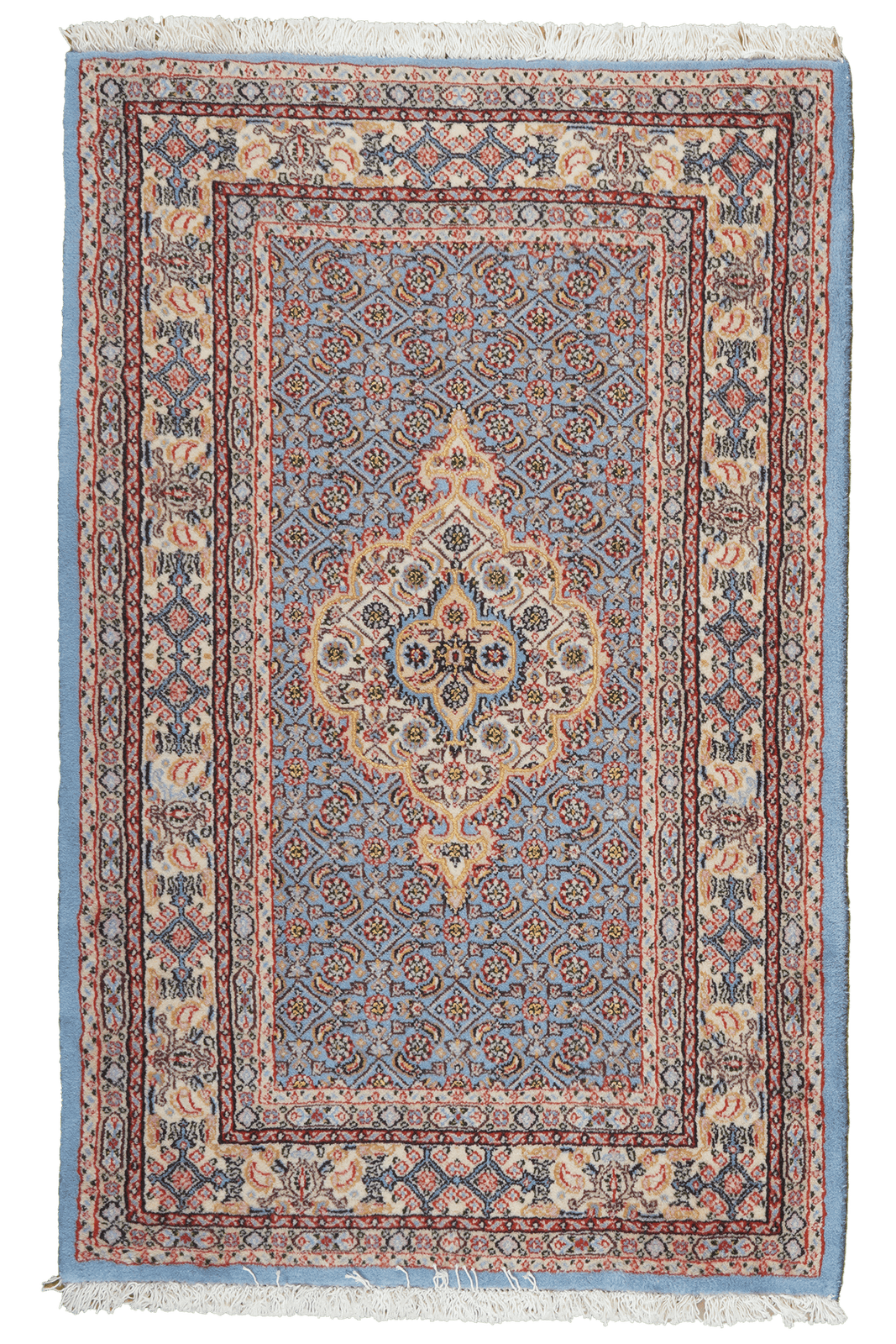 Moud Mahi — Hand-knotted, 78x122 cm, Blue, 100% Virgin Wool | Main view
