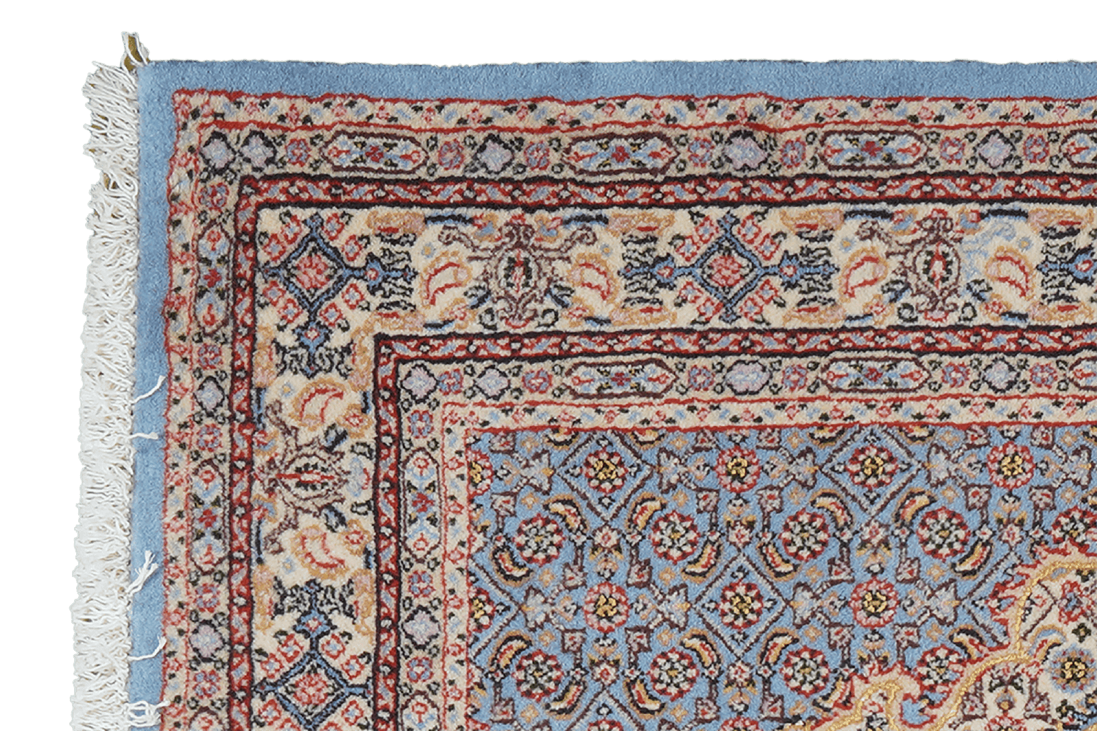Moud Mahi — Hand-knotted, 78x122 cm, Blue, 100% Virgin Wool | View 3