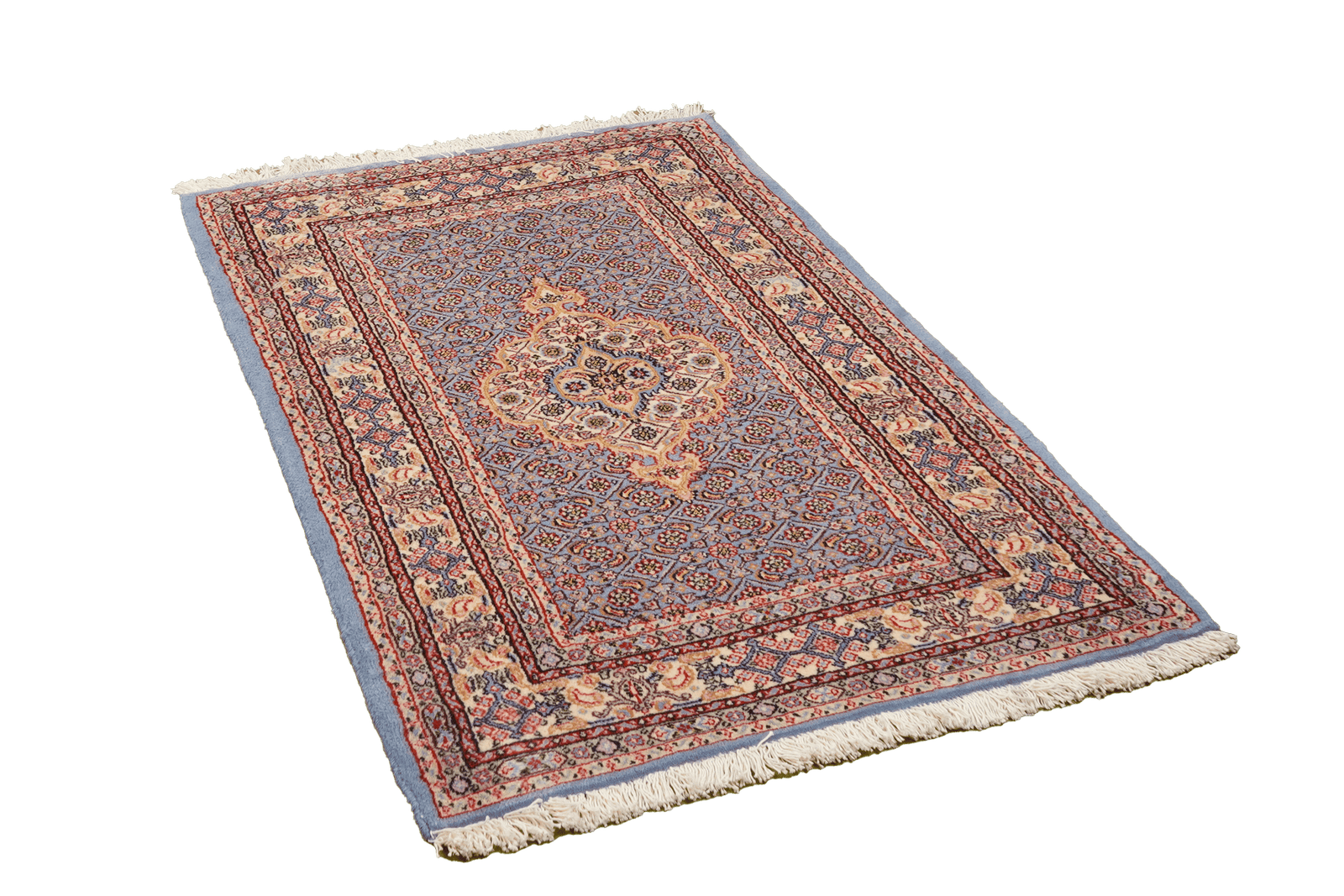 Moud Mahi — Hand-knotted, 78x122 cm, Blue, 100% Virgin Wool | View 4
