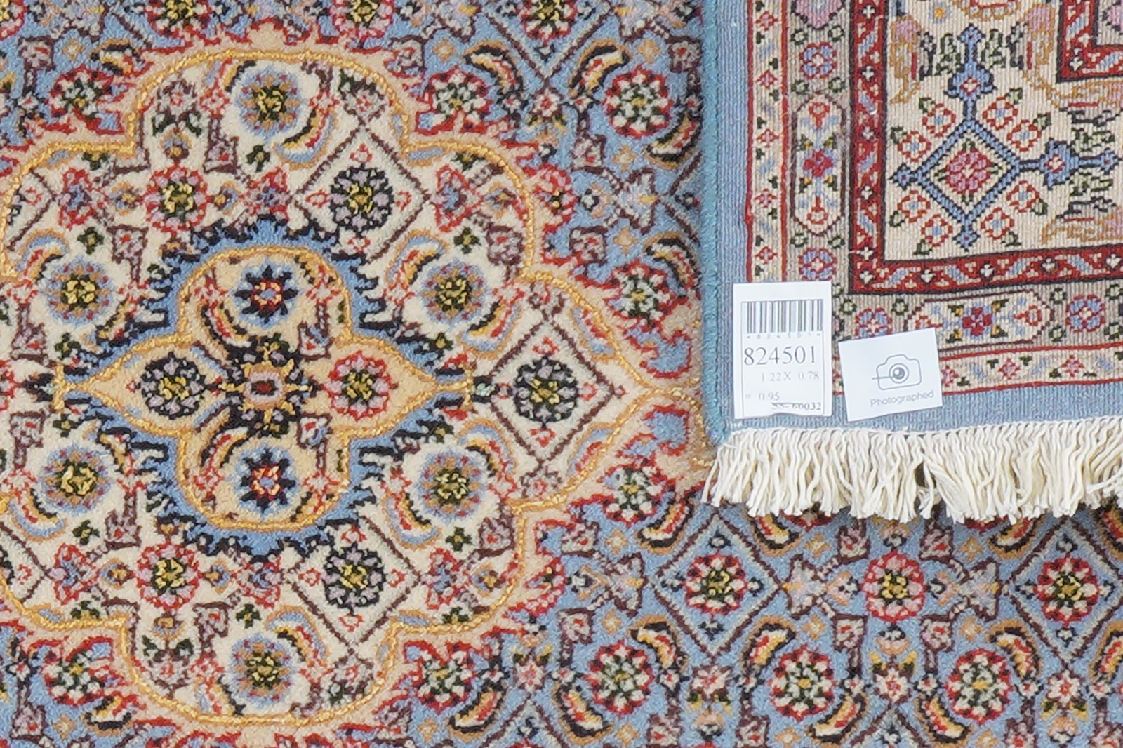 Moud Mahi — Hand-knotted, 78x122 cm, Blue, 100% Virgin Wool | View 6