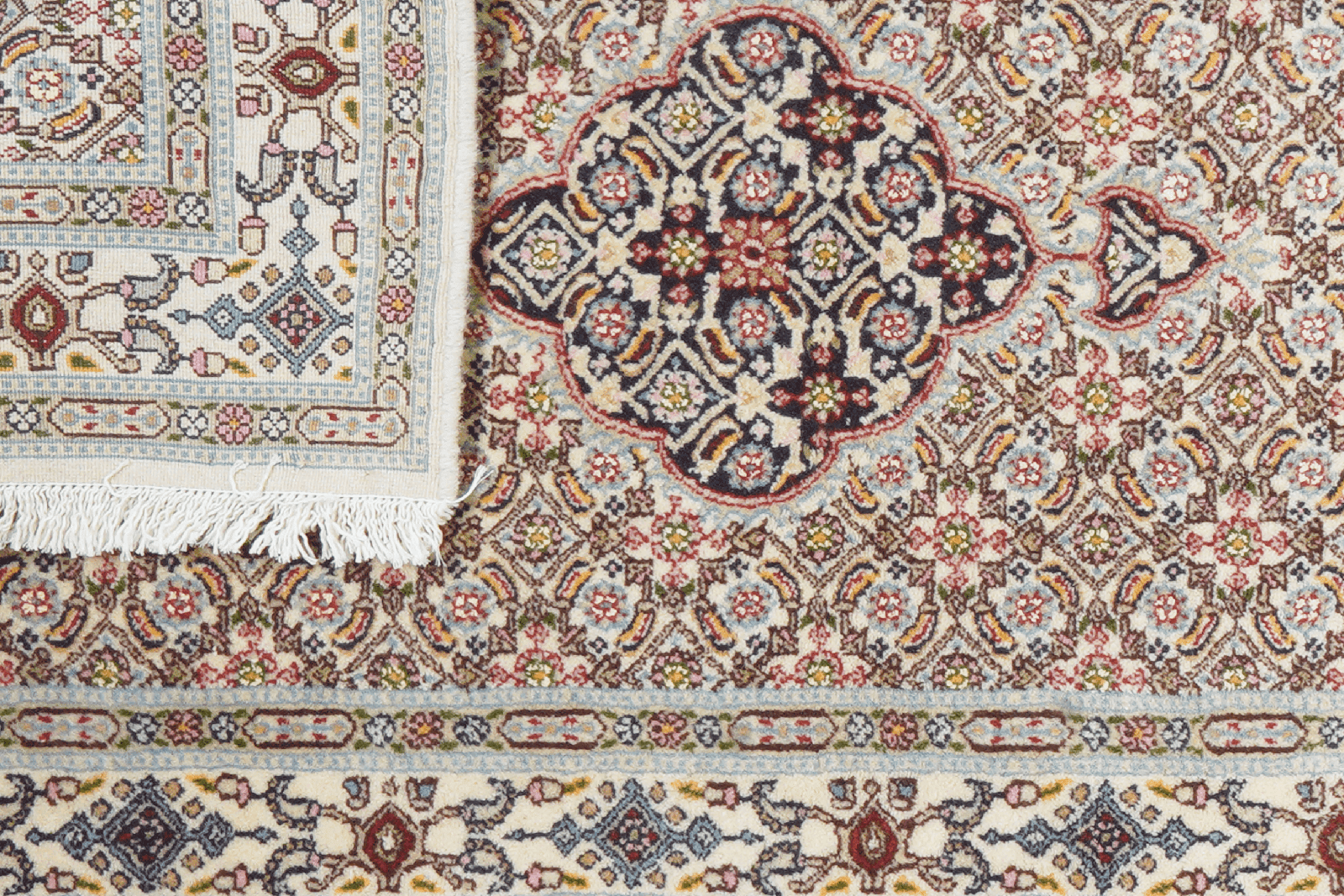 Moud Mahi — Hand-knotted, 80x296 cm, Beige, 100% Virgin Wool | View 8