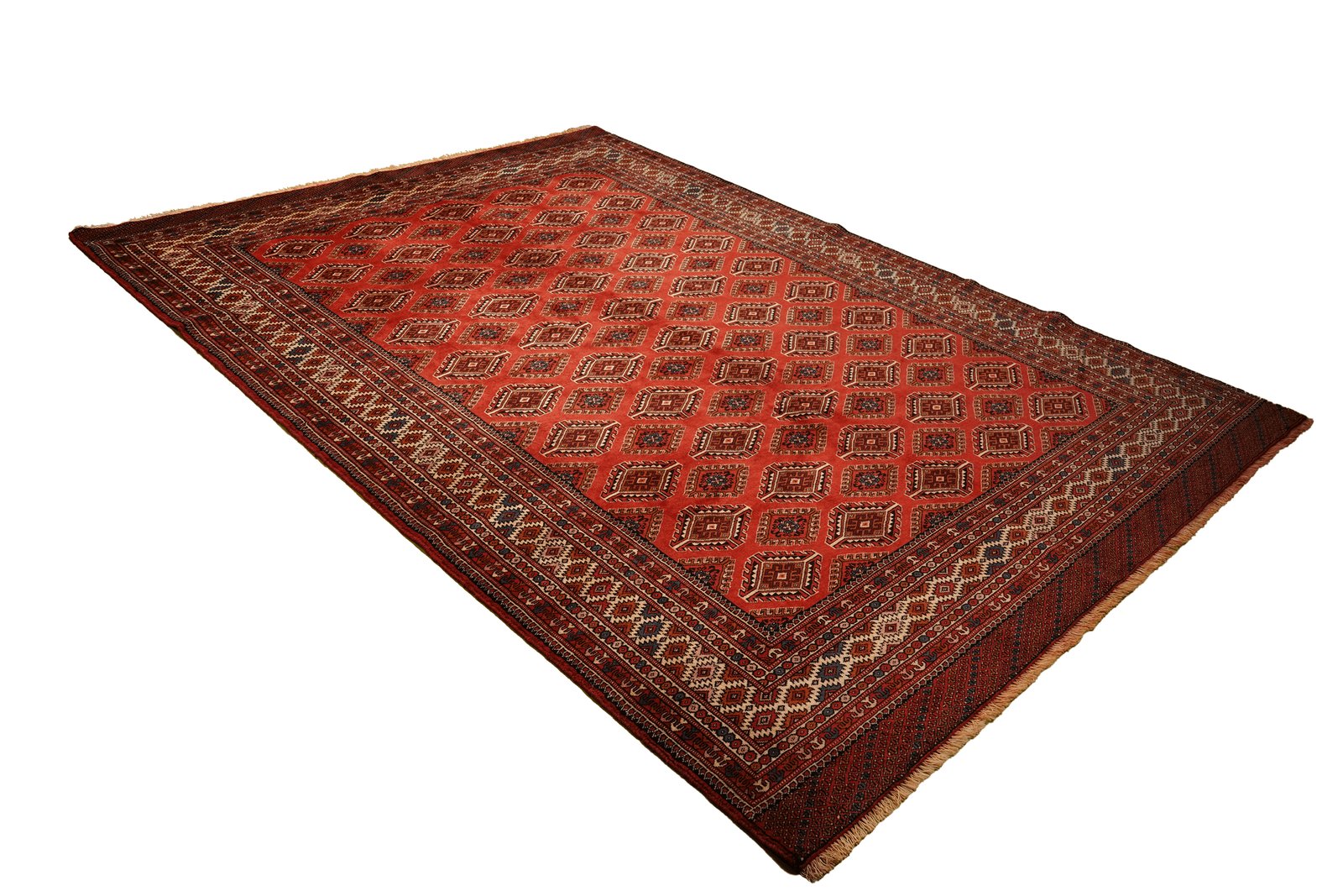 Turkman — Hand-knotted, 213x292 cm, Red, 100% Virgin Wool | View 5