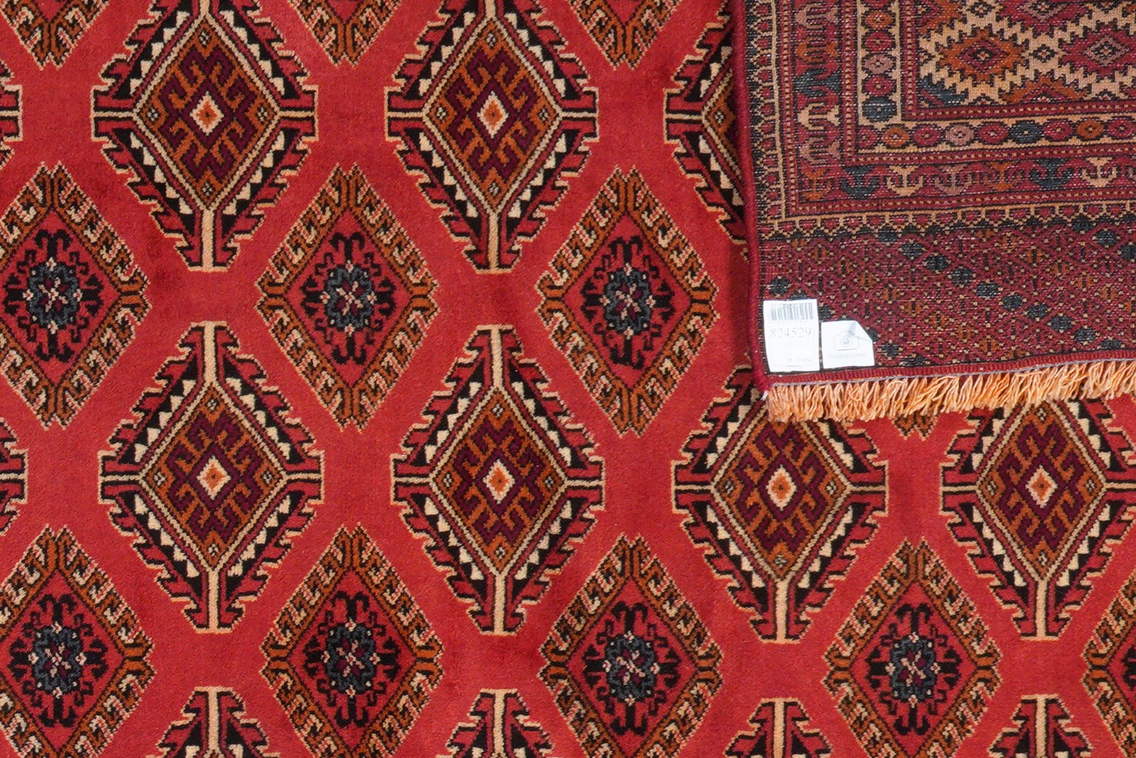 Turkman — Hand-knotted, 213x292 cm, Red, 100% Virgin Wool | View 6