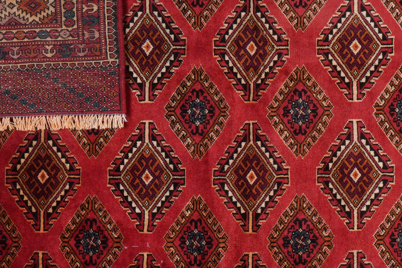 Turkman — Hand-knotted, 213x292 cm, Red, 100% Virgin Wool | View 8