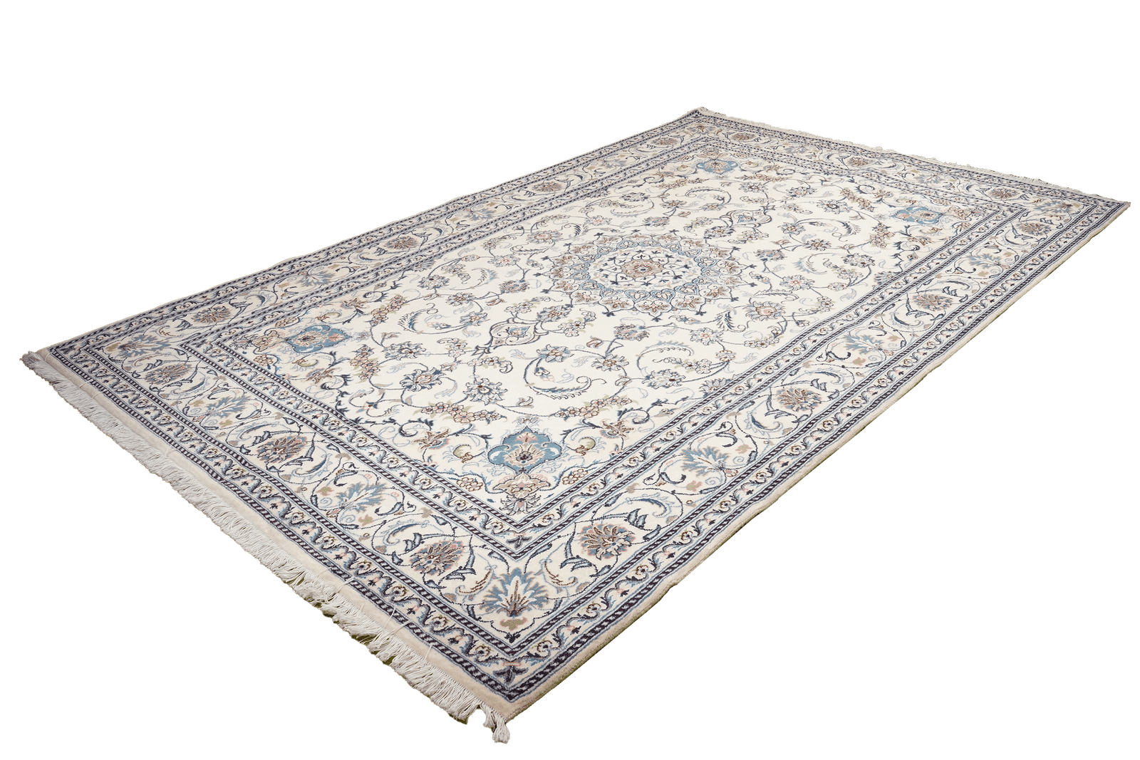 Nain 12La — Hand-knotted, 201x304 cm, Beige, 100% Virgin Wool | View 5
