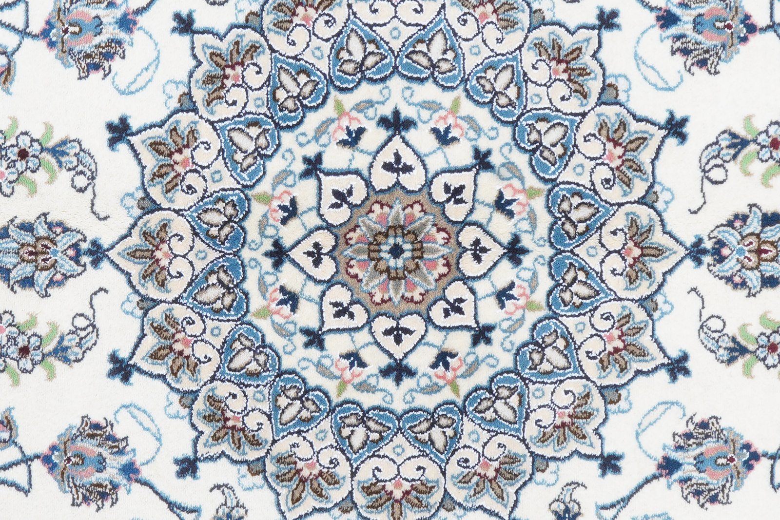 Nain 12La — Hand-knotted, 201x304 cm, Beige, 100% Virgin Wool | View 7