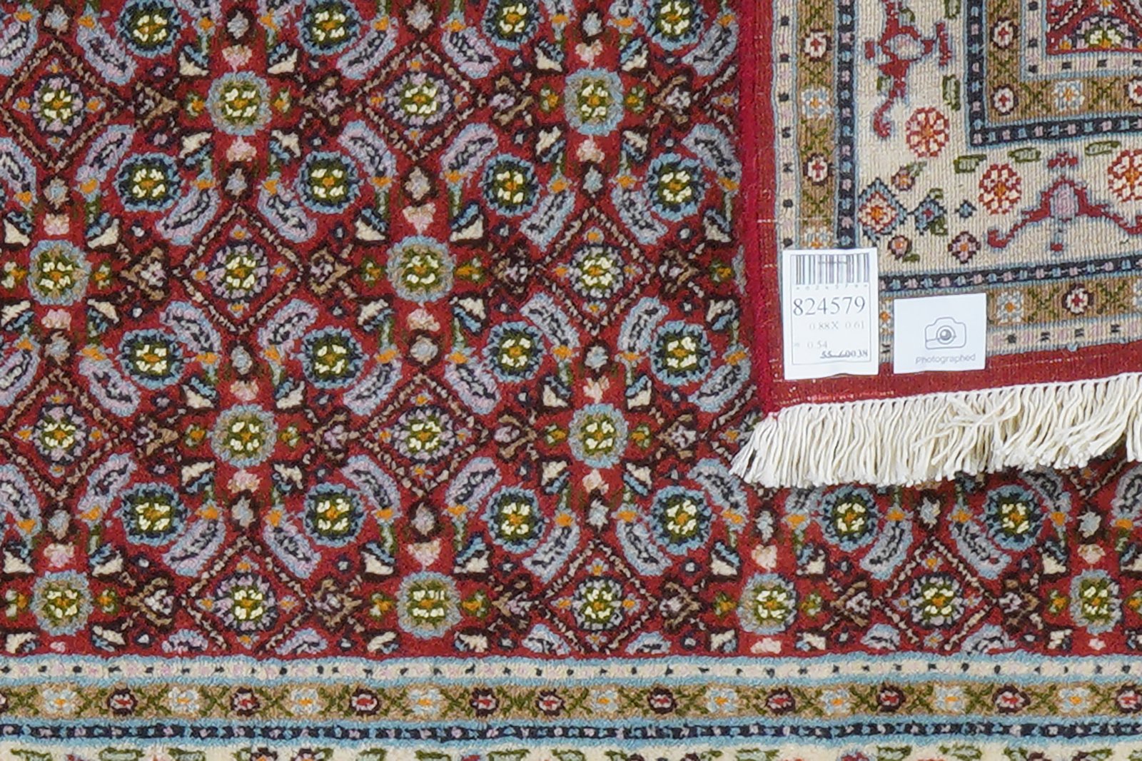 Moud Mahi — Hand-knotted, 61x88 cm, Red, 100% Virgin Wool | View 6