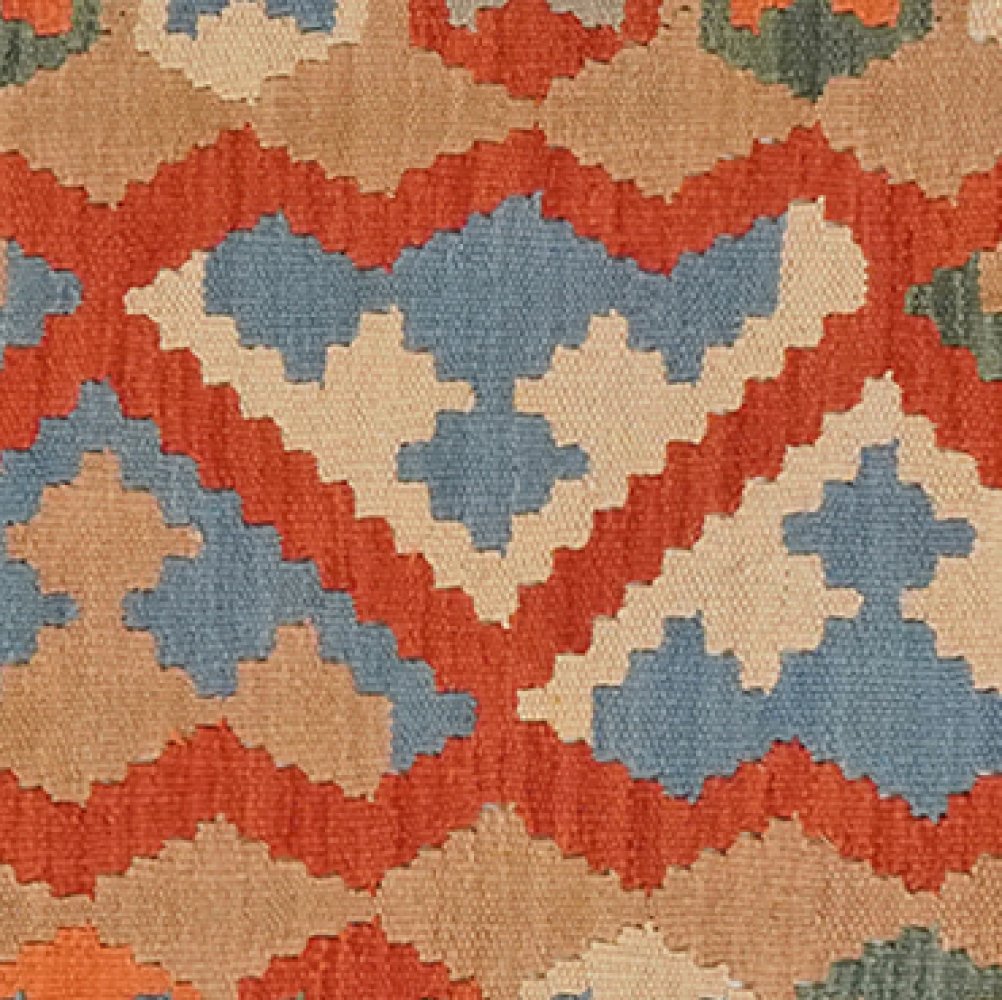 Kelim Gashgai — Handmade, 77x288 cm, Red, 100% Virgin Wool | View 4