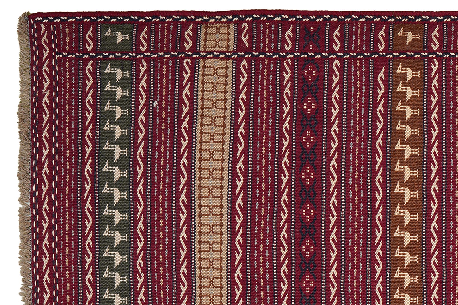Kelim Kordi — Handmade, 149x207 cm, Blue, 100% Virgin Wool | View 3