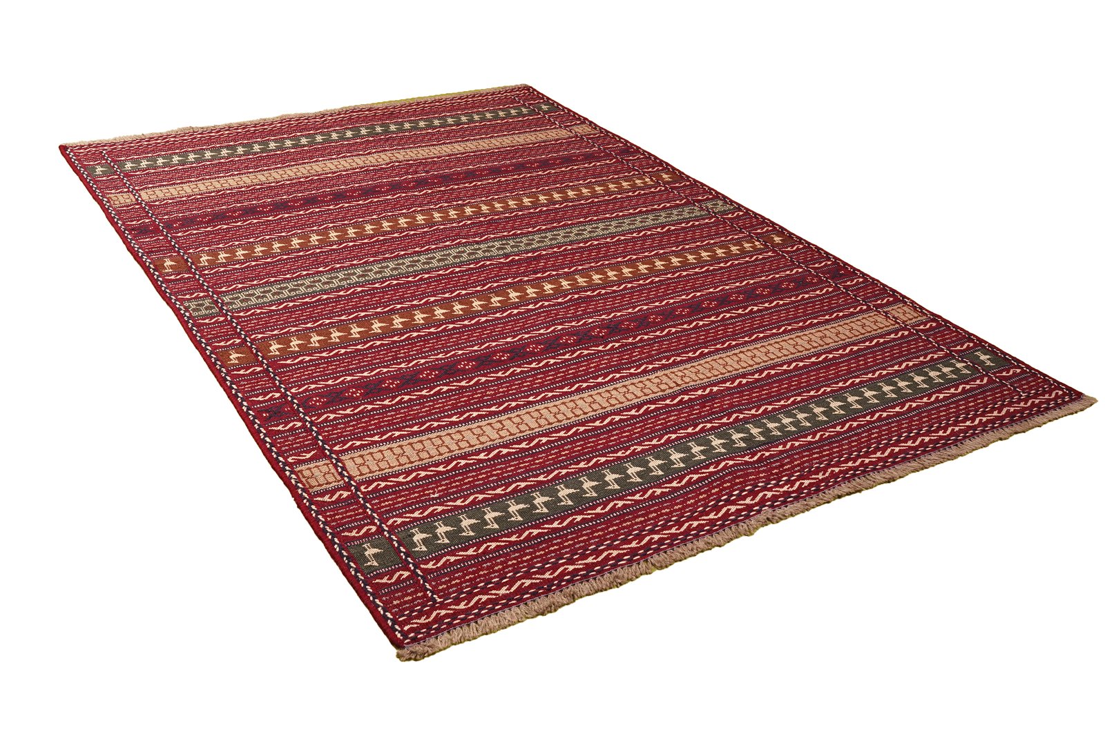 Kelim Kordi — Handmade, 149x207 cm, Blue, 100% Virgin Wool | View 4