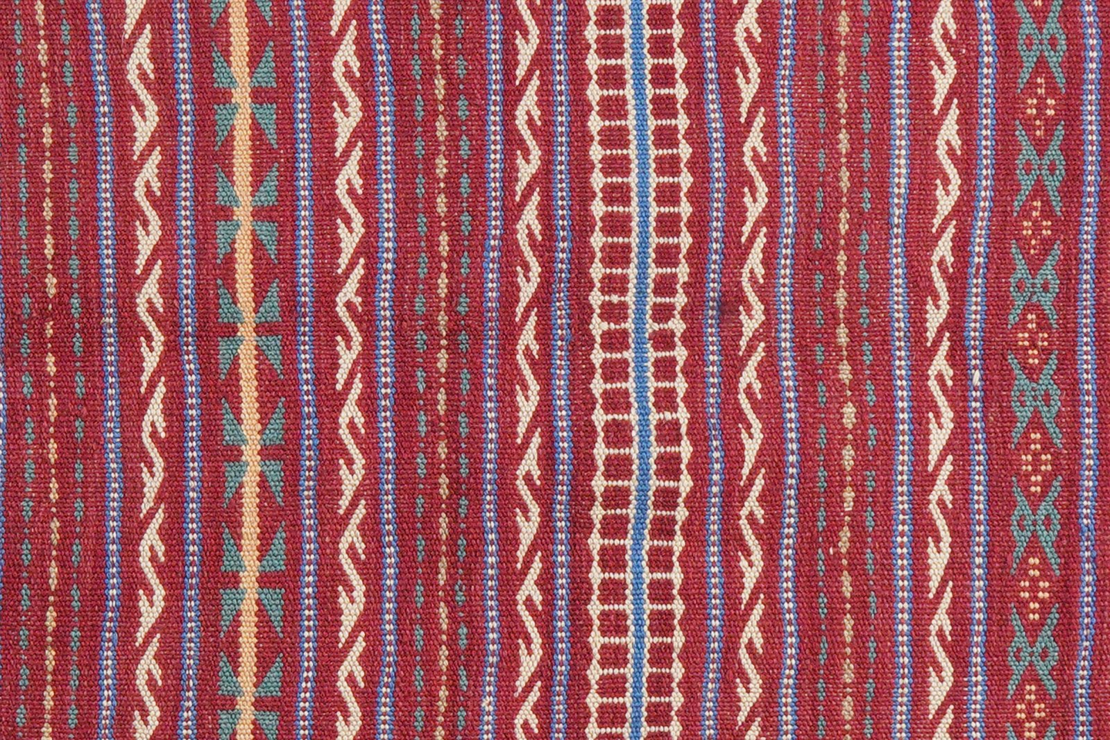 Kelim Kordi — Handmade, 167x243 cm, Red, 100% Virgin Wool | View 6