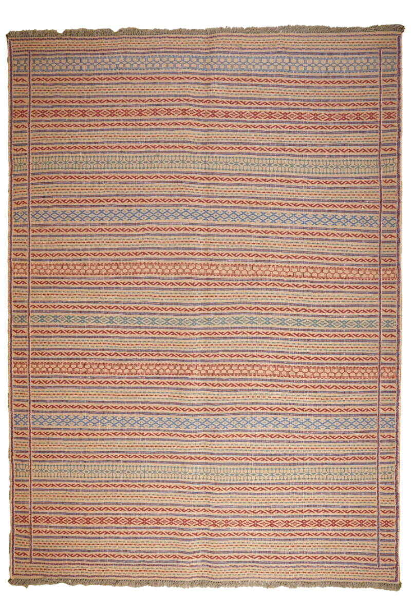 Kelim Kordi — Handgefertigt, 237x170 cm, Bunt, 100% Virgin Wool | Main view